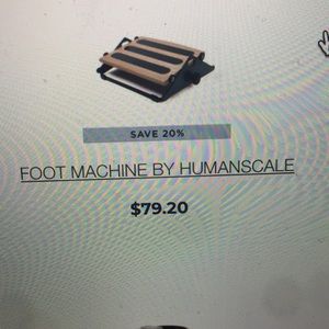 Foot machine by human scale!